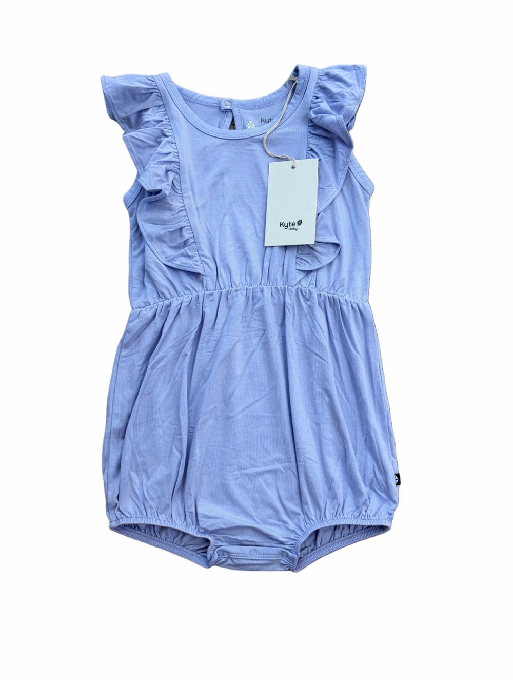 Kyte Baby NWT Size 4T Short Sleeve Bamboo Ruffle Bubble Romper